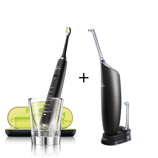 Philips Sonicare DiamondClean HX9352/04 + Philips Sonicare Airfloss Ultra HX8432/03 Black